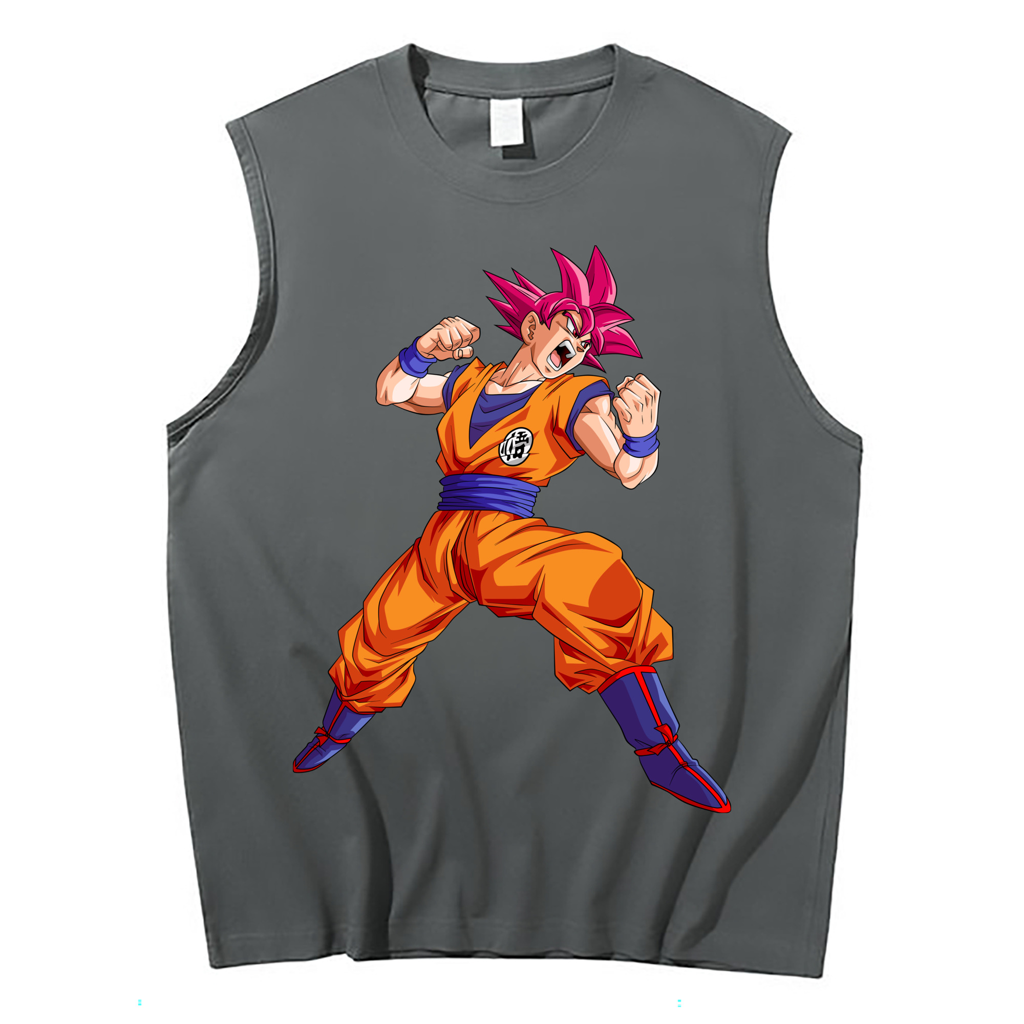 （画像用） ドラゴンボール 孫悟空（そん ごくう）Son Goku カカロット DRAGON BALL Kakarotto コットン100％タンクトップ（フロントプリント）